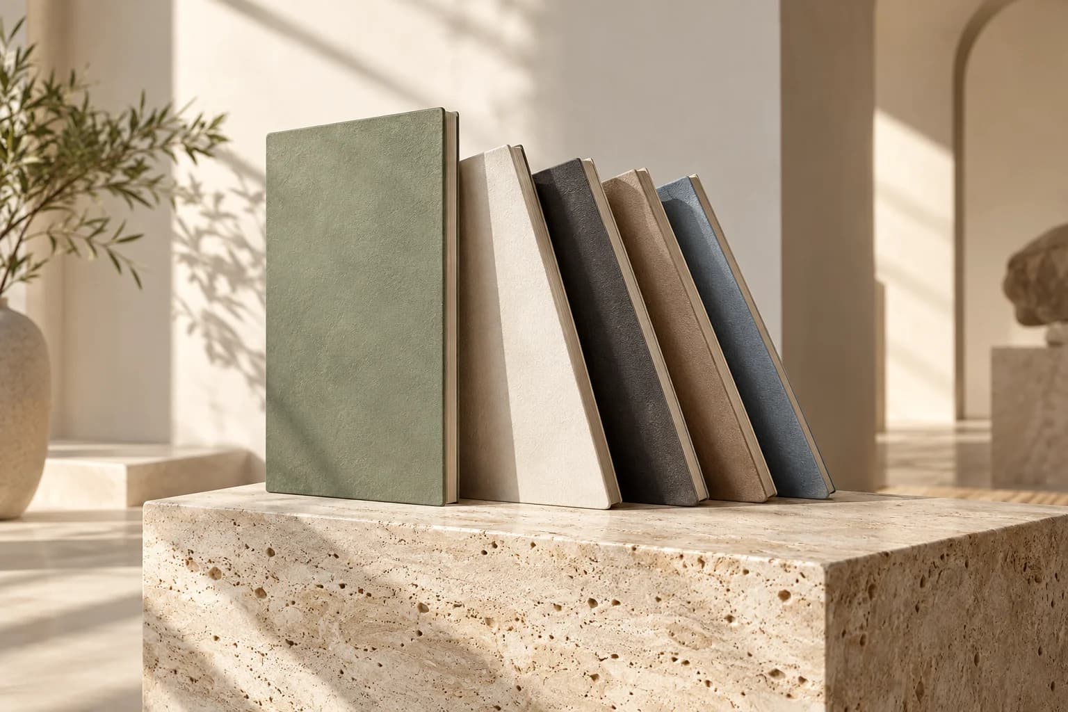 Architectural still life representing the five Launchist systems; conceptual brand artwork